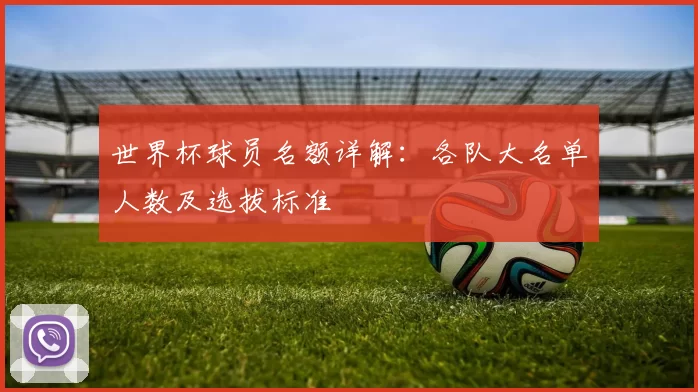 世界杯球员名额详解:各队大名单人数及选拔标准