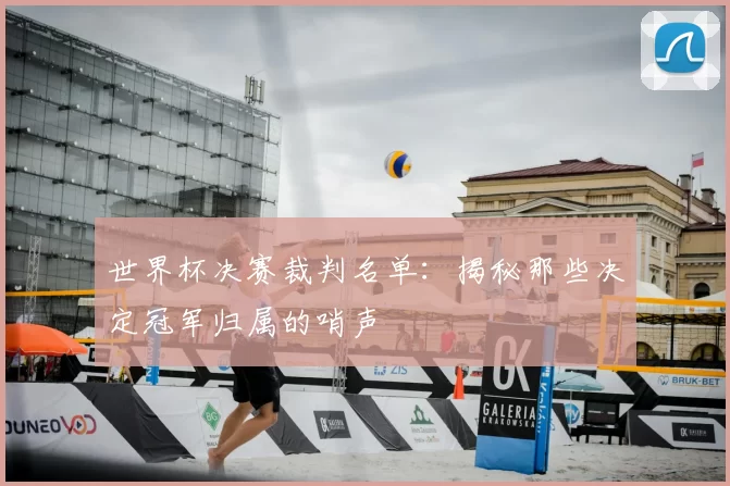 世界杯决赛裁判名单：揭秘那些决定冠军归属的哨声
